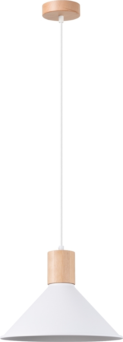 Pendelleuchte JAGA Weiß 1xE27 15W Stahl 120x30x30cm Sollux Lighting