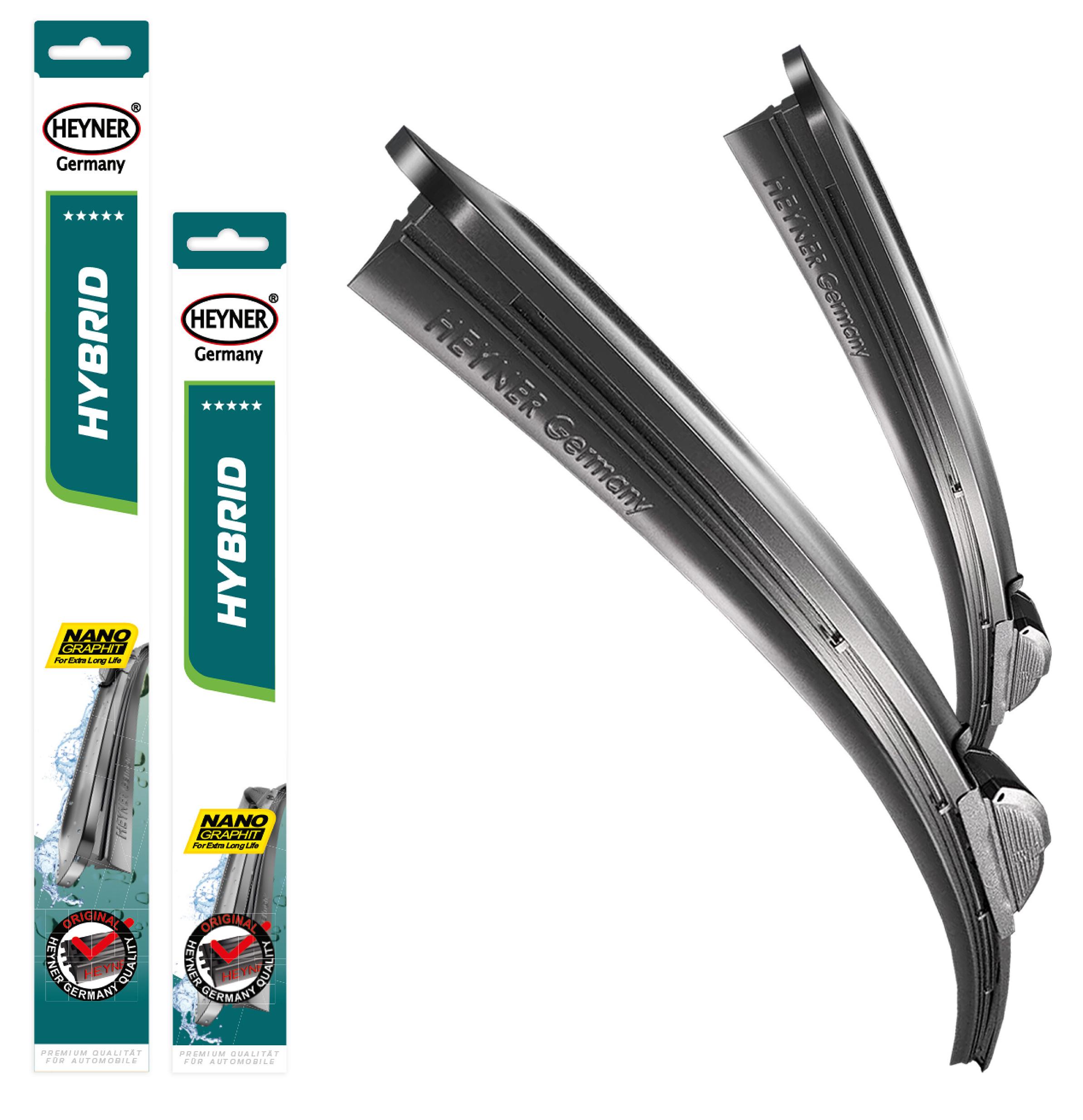 HEYNER® Scheibenwischer komp. mit GREAT WALL FENGJUN 5 Pick-up | WINGLE 5 (10.2009 - 11.2021) HYBRID Flachbalkenwischer