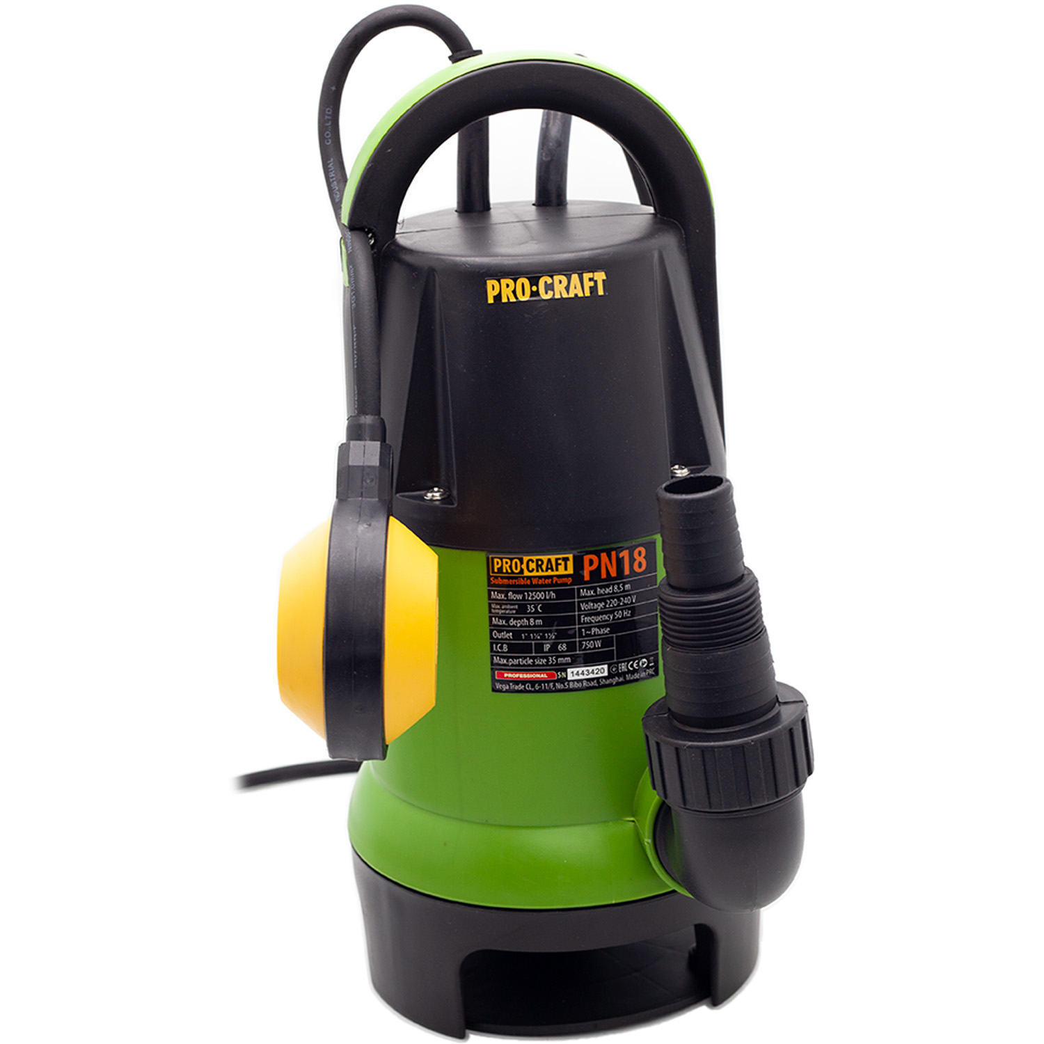 Ponorné čerpadlo Procraft PN18 750W