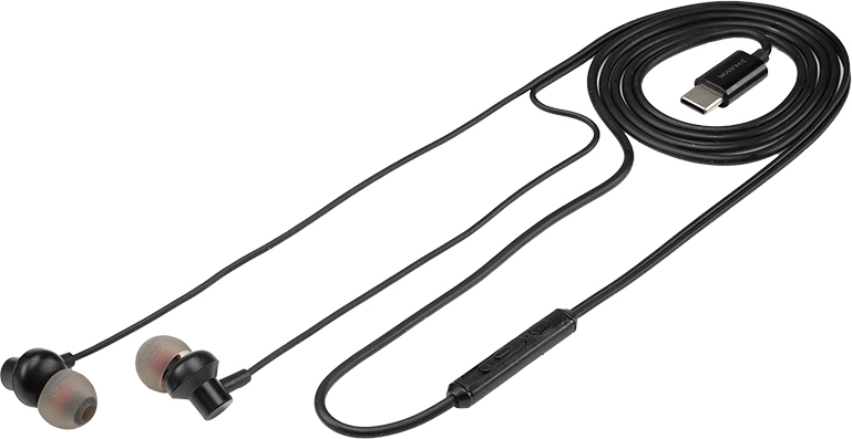 WAYME Dousné slúchadlá so zabudovaným mikrofónom, USB-C