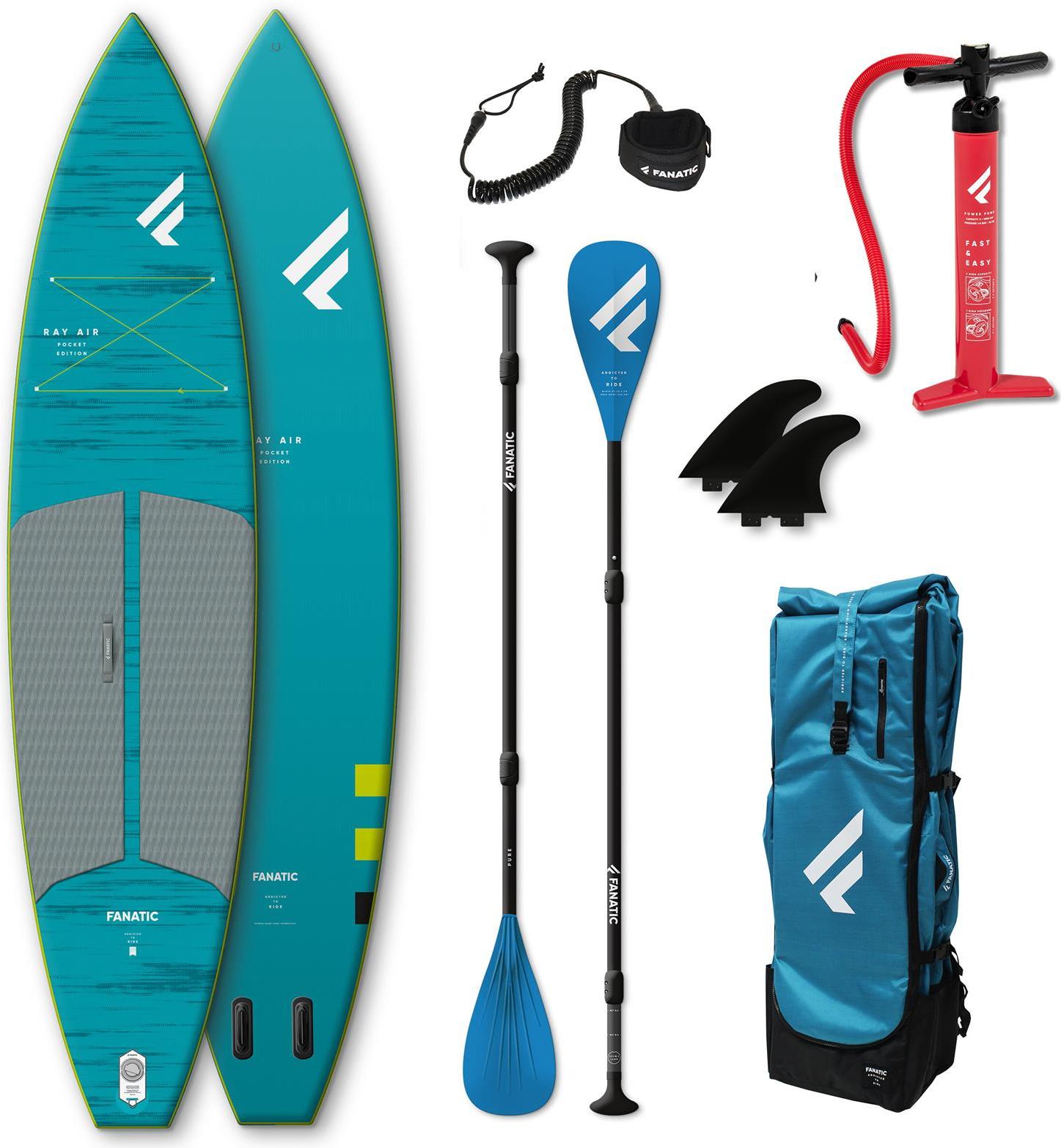 FANATIC iSUP Package Package Ray Air Pocket/Pure 11'6"x31" 13210-1763-PU-L-11-6-2021