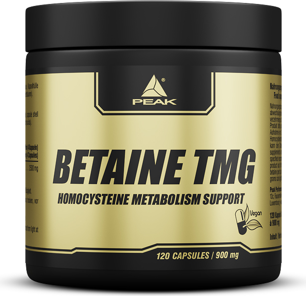 Peak Performance Products S.A. Betaine TMG - 120 Kapseln I Herz - Kreislauf I Leber - und Fettstoffwechsel I Homocystein - Stoffwechsel 006039