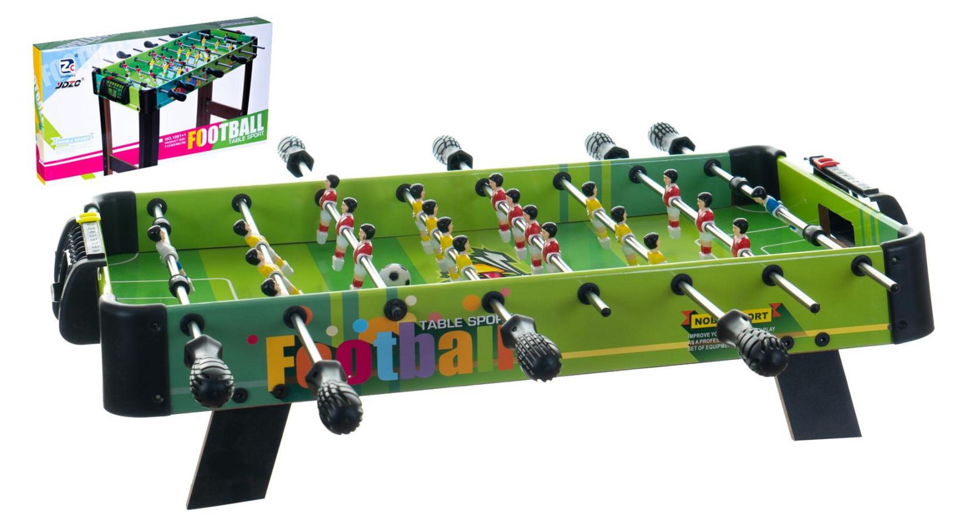 Teddies Fußball-Gesellschaftsspiel, 71 x 36 cm, aus Holz mit Metallstangen und Punktzähler, in einer Schachtel (67 x 7 x 36 cm) 00311648