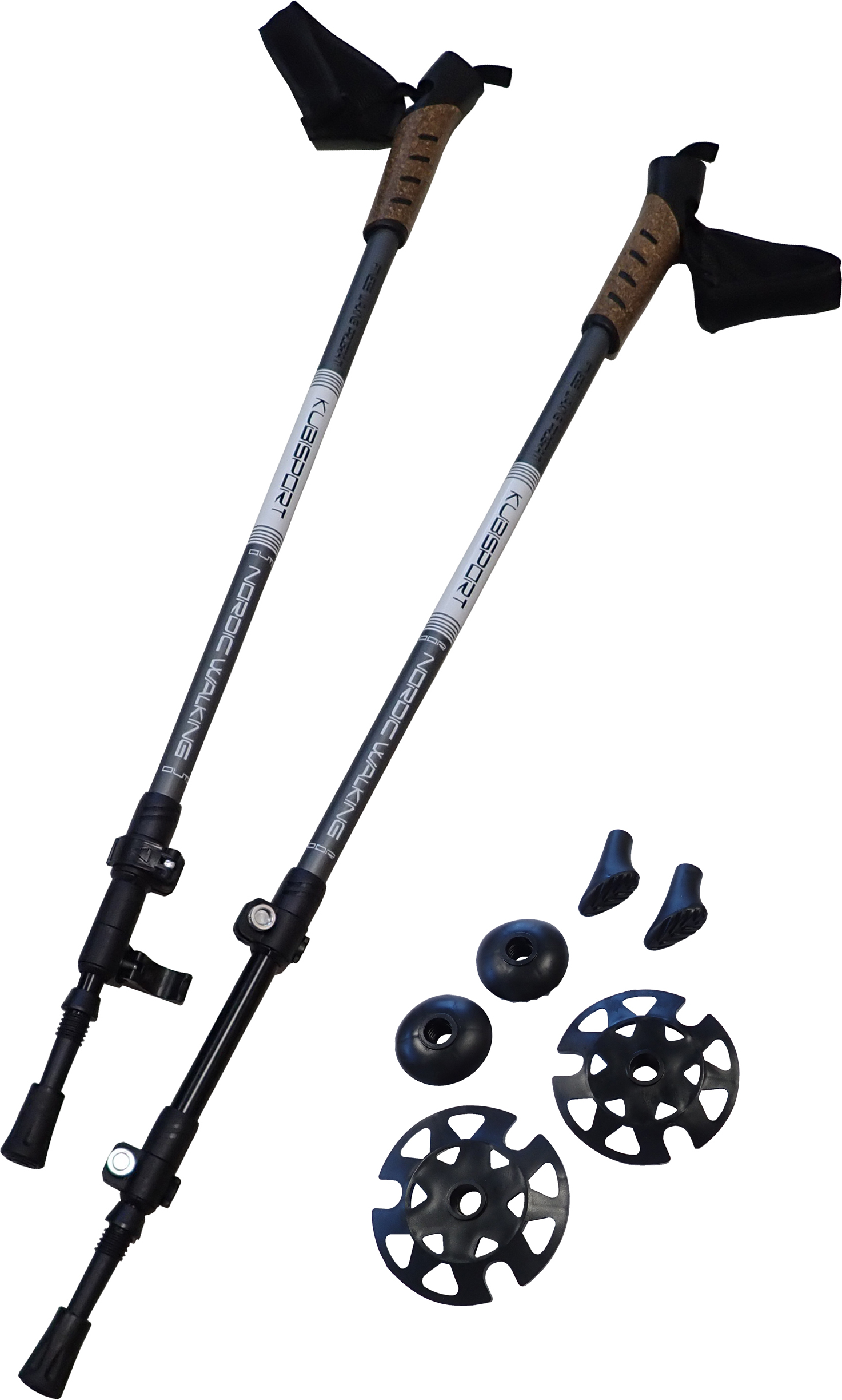 KUBIsport Trekkingstöcke mit Schnellspanner 1 Paar 05-LTH139K