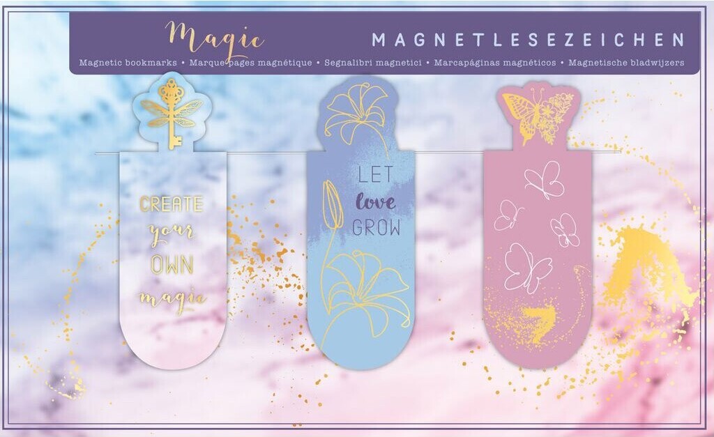 MOSES Magnetlesezeichen 3 St. Magic Lesezeichen M-83478