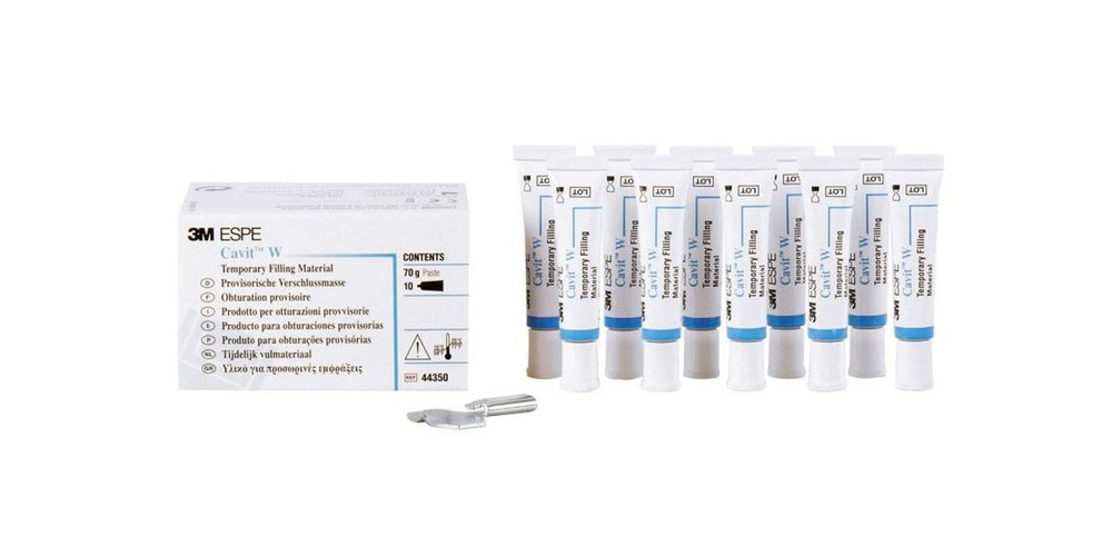 3M ESPE Cavit™ W provisorische Zahnfüllung / Zahnzement (weiß) (10 x 7g Tube) 44350