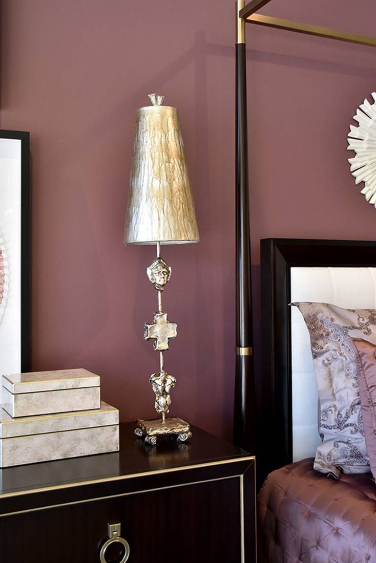 Elstead Lighting Fragment Tischleuchte silber antik Flambeau FB-FRAGMENT-TL-S