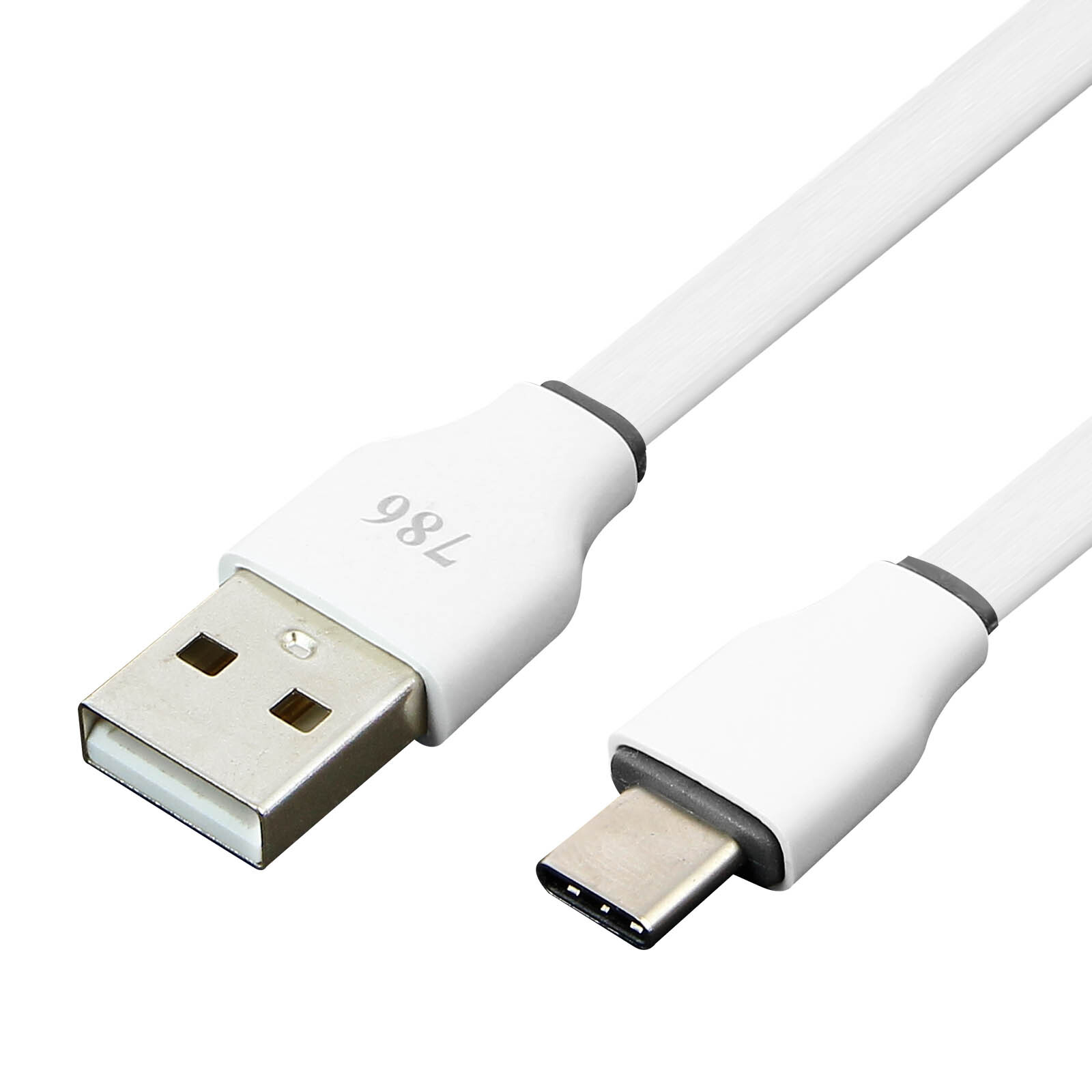 Avizar USB auf USB Typ-C Kabel Aufladen & Synchronisieren 3M – Weiß DATA-RAJ-3M-USBC