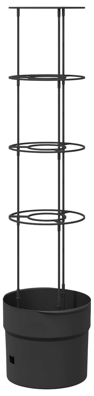vidaXL Tomatenaufzucht Schwarz Ø 32 x 127 cm PP 42033416