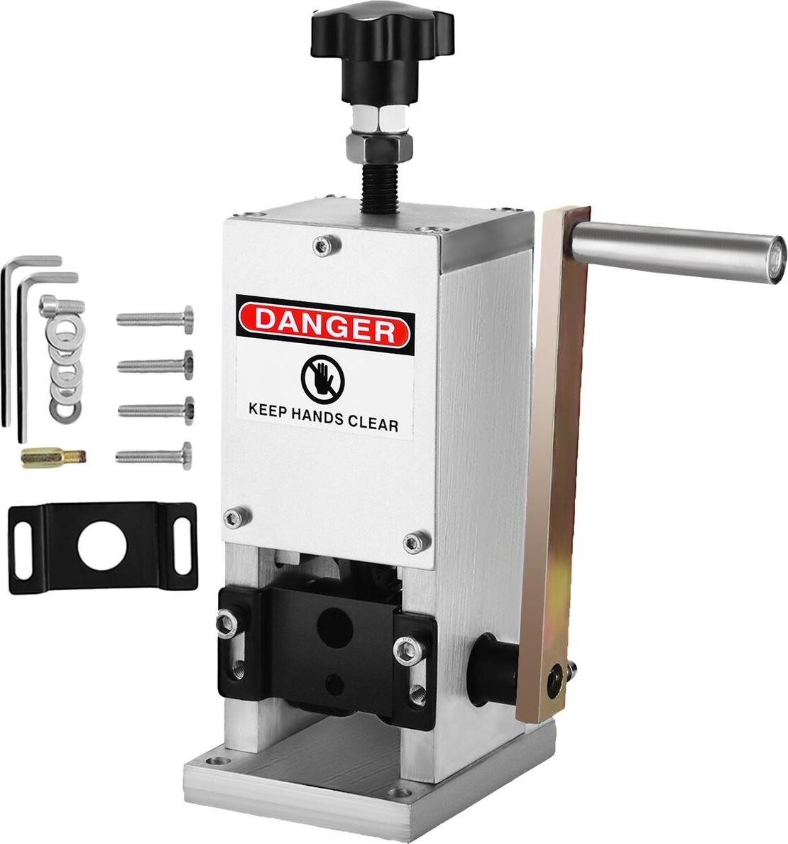 VEVOR Wire Stripping Tool 1.5-25mm Cable Wire Stripping Machine with 1 Cutting Blade Wire for Cutting and Stripping Scrap Copper Wire SD-25 Manual