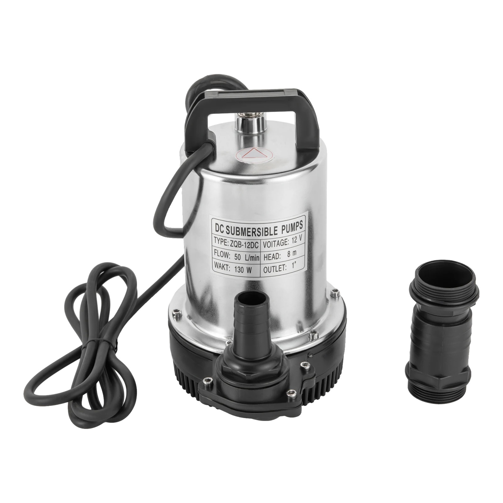 Ponorné vodné čerpadlo, 160 W, vysoká účinnosť, prietok 50 l/min, 12 VEU