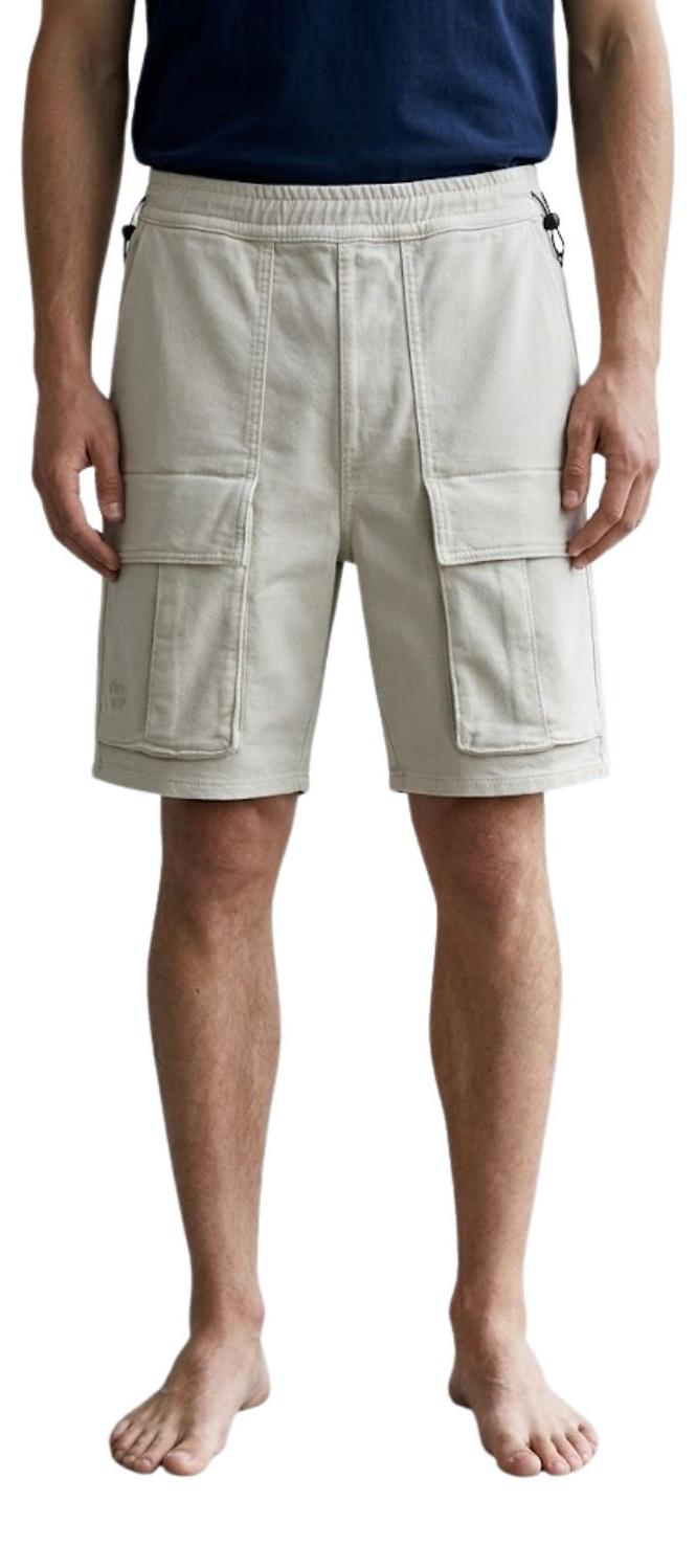 ZARA Herren Cargo-Shorts aus Baumwollstoff in Beige S