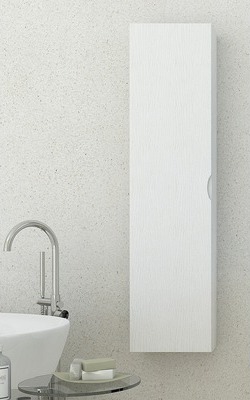 Hochschrank Baden Haus Ceylan 140x35 cm Holz-Optik fertig montiert 54586