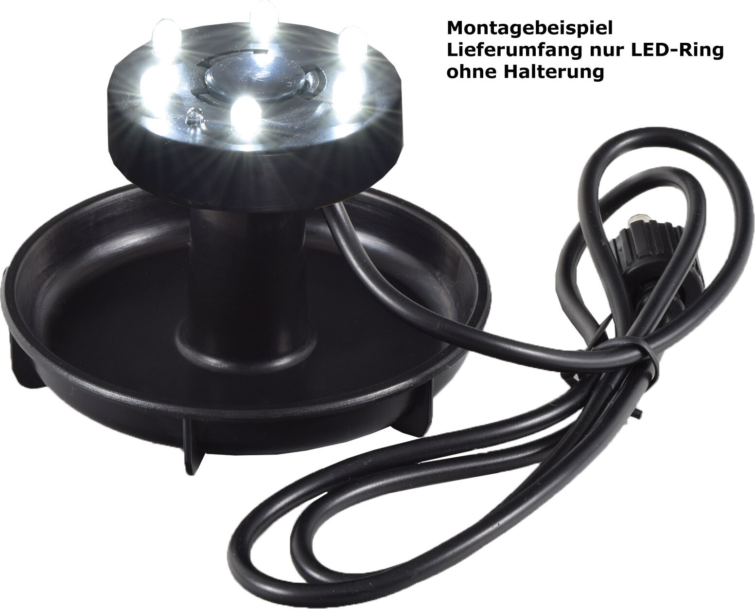 Agora-Tec® 6-fach LED-Ring weiß AT 001 001 024