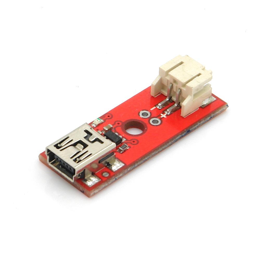 BerryBase Ladeplatine für 3,7V LiPo Akkus, Mini USB > JST, 500mA CHB-LIP1