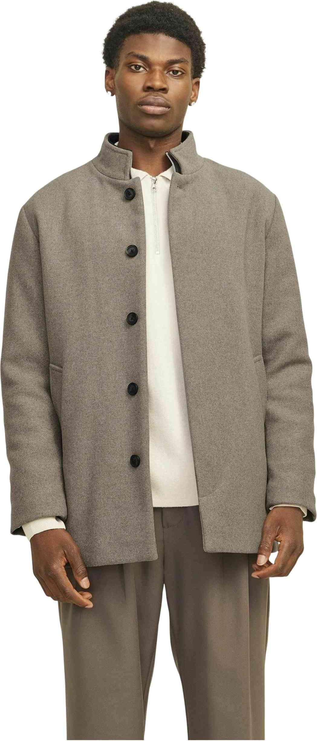 Jack & Jones (88) JJEHARRISON WOOL BLEND JACKET SN, Greige Greige Greige M 12258674