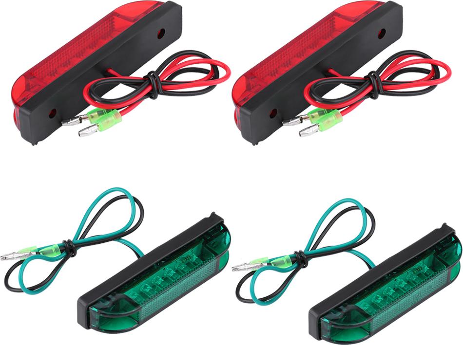 Gistuch Marine Lampenstange, Bootsnavigationslichter 9.9x1.8x2.3cm 4pcs Vibrationsnachweis für die Yacht