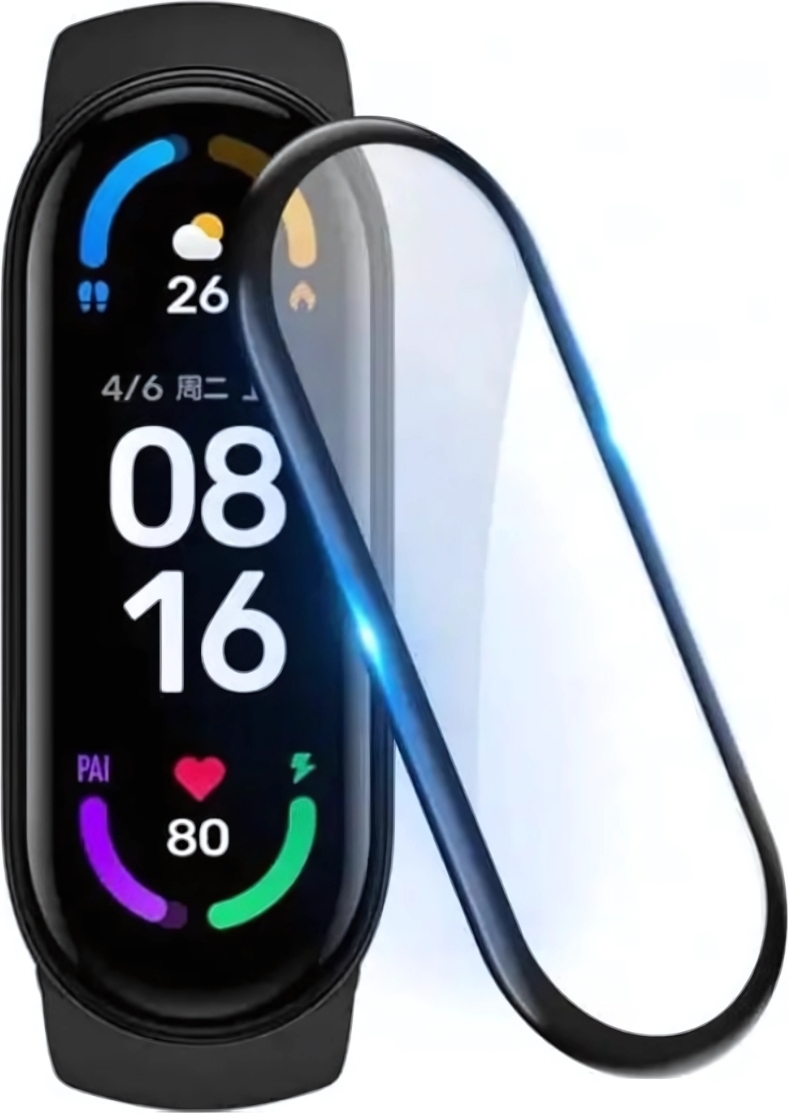 3D Tvrdené Sklo pre Mi Band 5 / M5 - Čierna KP36243