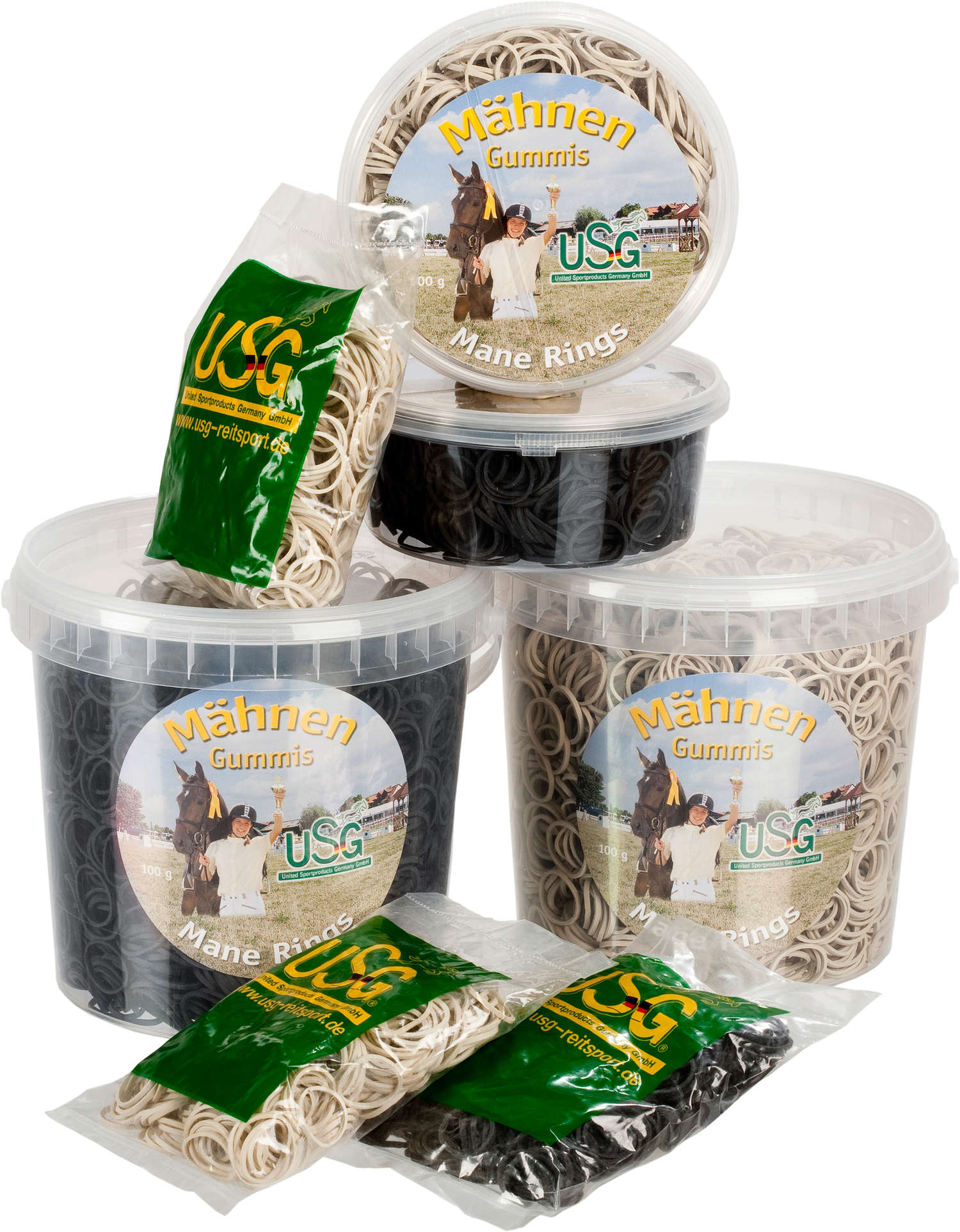 USG-Reitsport USG Mähnengummi weiß 50 g Beutel 16100002-115-001