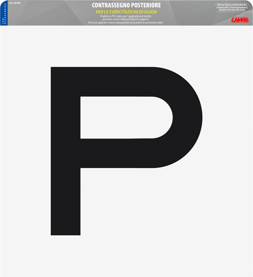 LAMPA Zeichen Fahrschüler, statisch - Hinten 65349