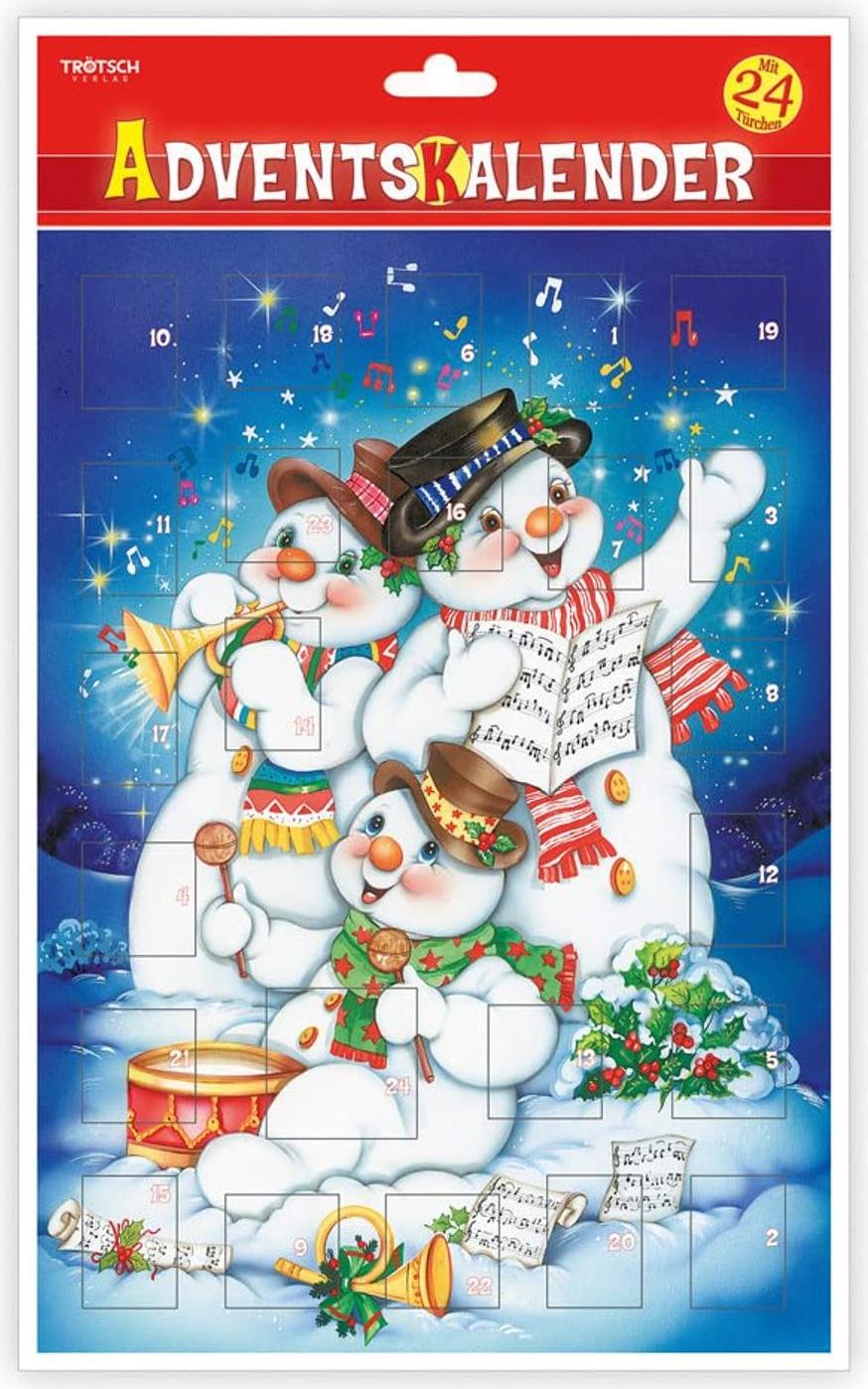 Trötsch Adventný kalendár Snehuliak Kaplnka Adventný kalendár s malými dvierkami