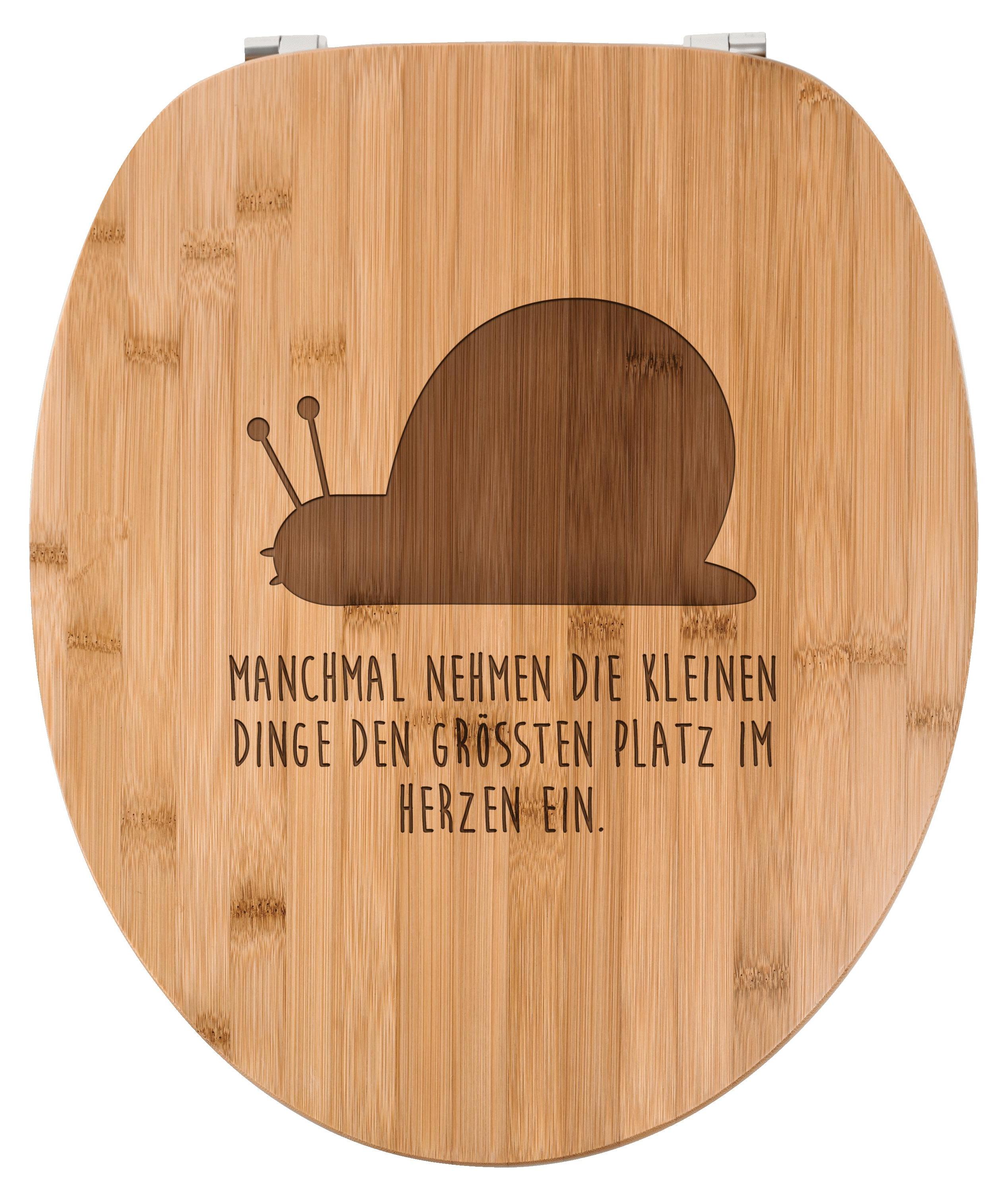 Mr. & Mrs. Panda Klobrille Schnecke - Transparent - Geschenk, WC Sitz, Brille, Deckel, WC-Brille, Toilettenbrille, Klodeckel PD-3085-STANDARD