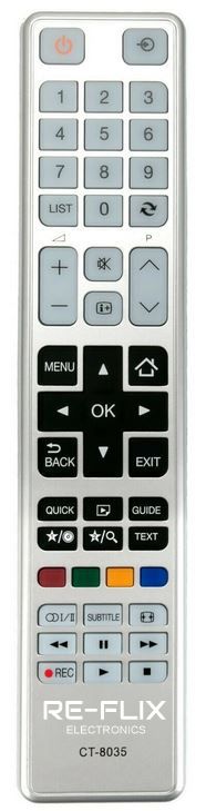 Re-Flix Superior Light Telecomando Universale Per TV GRAETZ GR32W2800 - Preprogrammato, Plug & Play