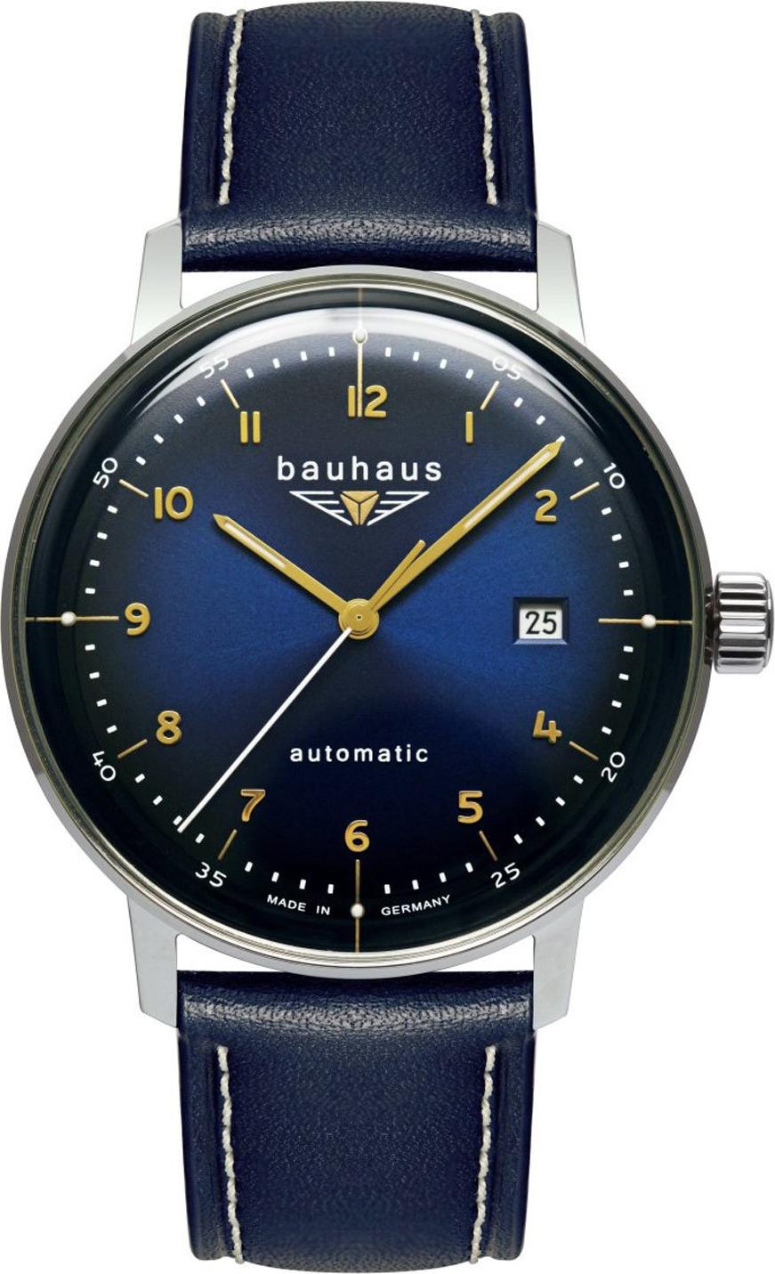 Bauhaus 2064-3 Herren-Armbanduhr Automatik Blau