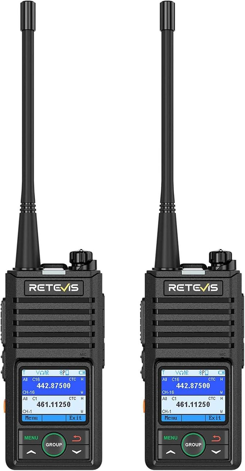 Retevis RB658 Walkie Talkie, Funkgeräte, 1,77-Zoll-Bildschirm, APP-Steuerung, AI Noise-Cancelling, 1800 mAh, für Flotte, Fahrzeug Fahren EUA9273BX2
