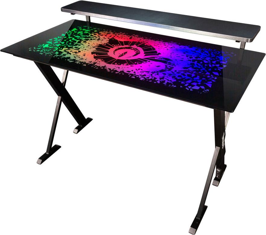 Talius Warship X1 Gaming-Schreibtisch 120 x 60 x 76 x 76 cm Schwarzer Stahl TAL-WARSHIPX1