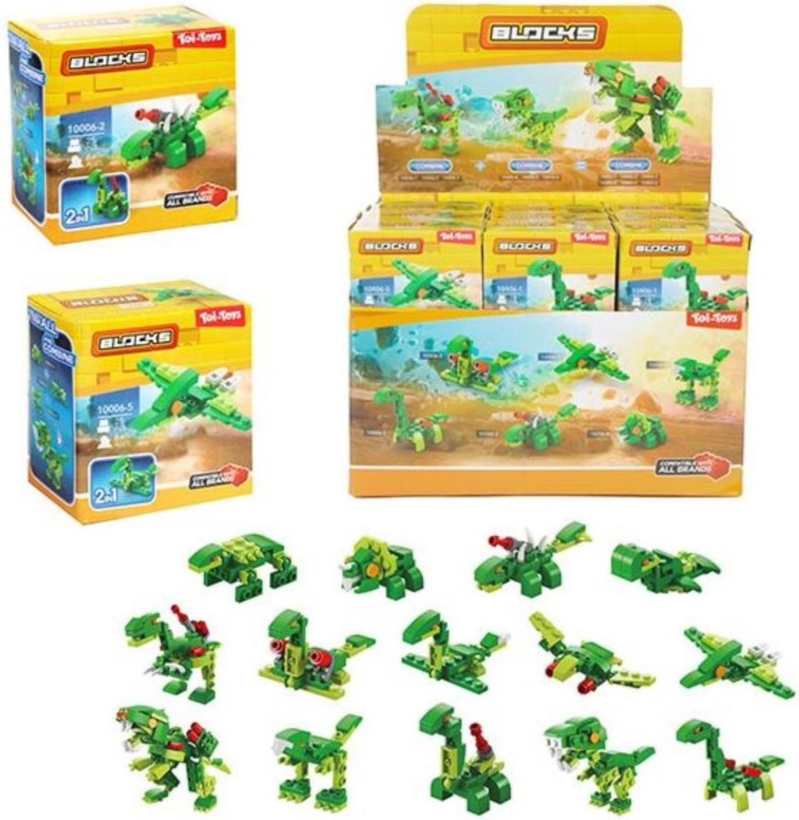 Toi-toys Toi Toys Bausteine Bausteine Dino oder Roboter