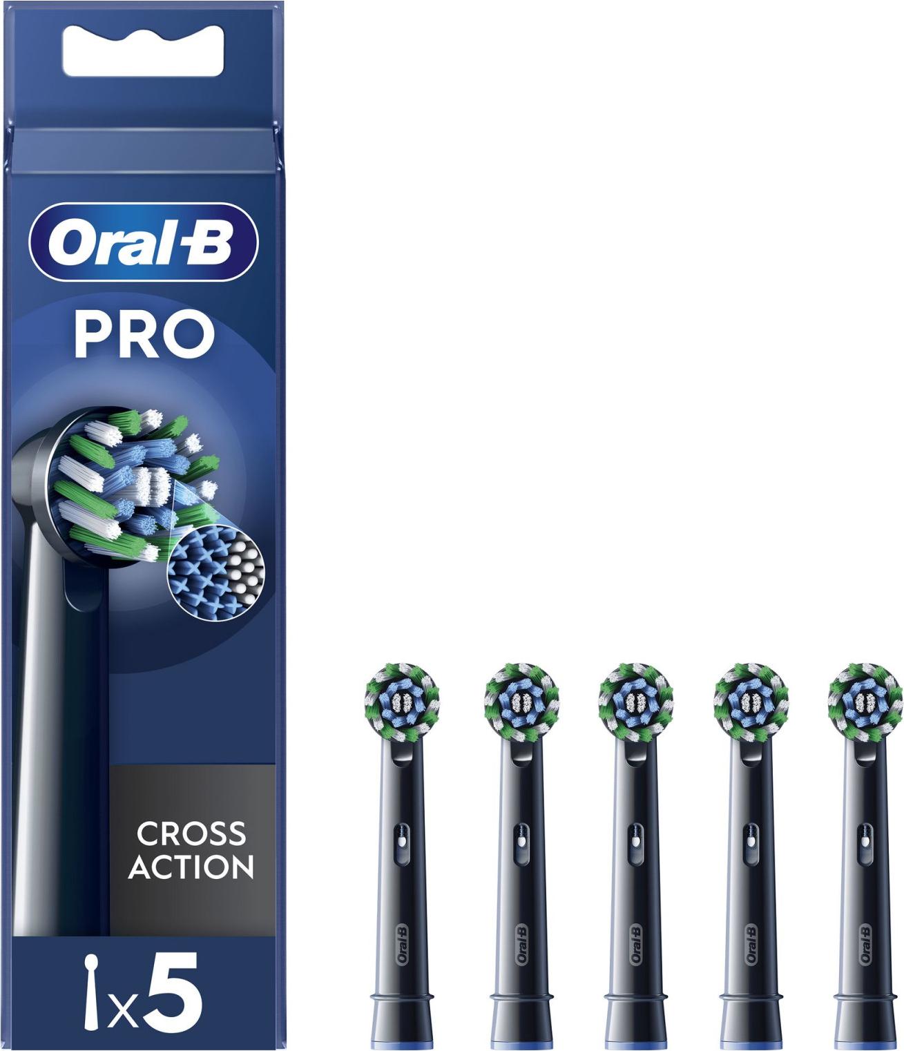 Oral-B Pro Cross Action, 5 kusov, Čierna, Oral-B, iO, Pulsonic, Blistr