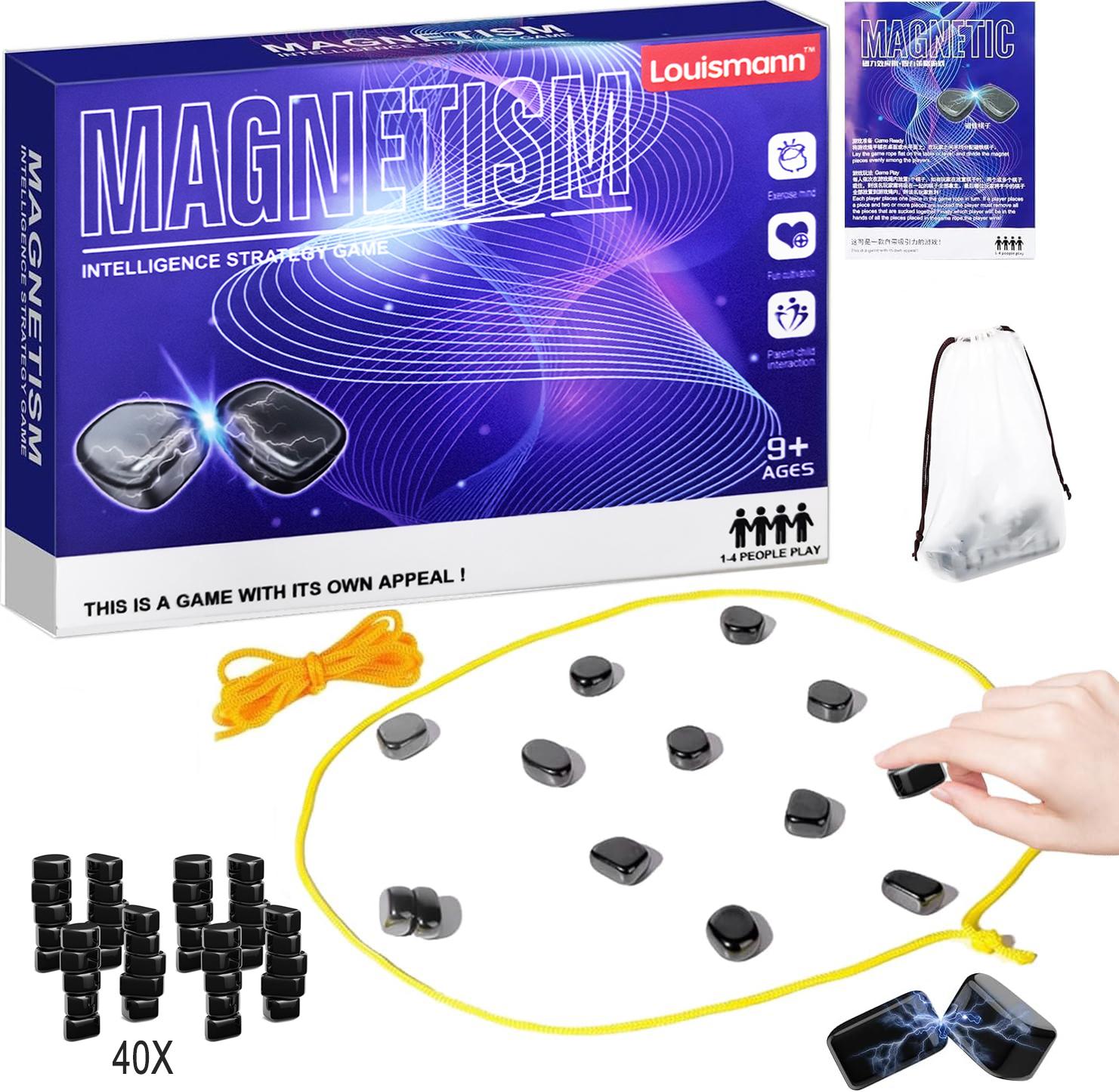 Louismann GmbH 40 Stück Magnetisches Schachspiel, Kampfschach Mit Magnetisch, Reisen Schach Magnetisch,Tisch-Magnetspiel, Magnetischer Wirkung,für Famili