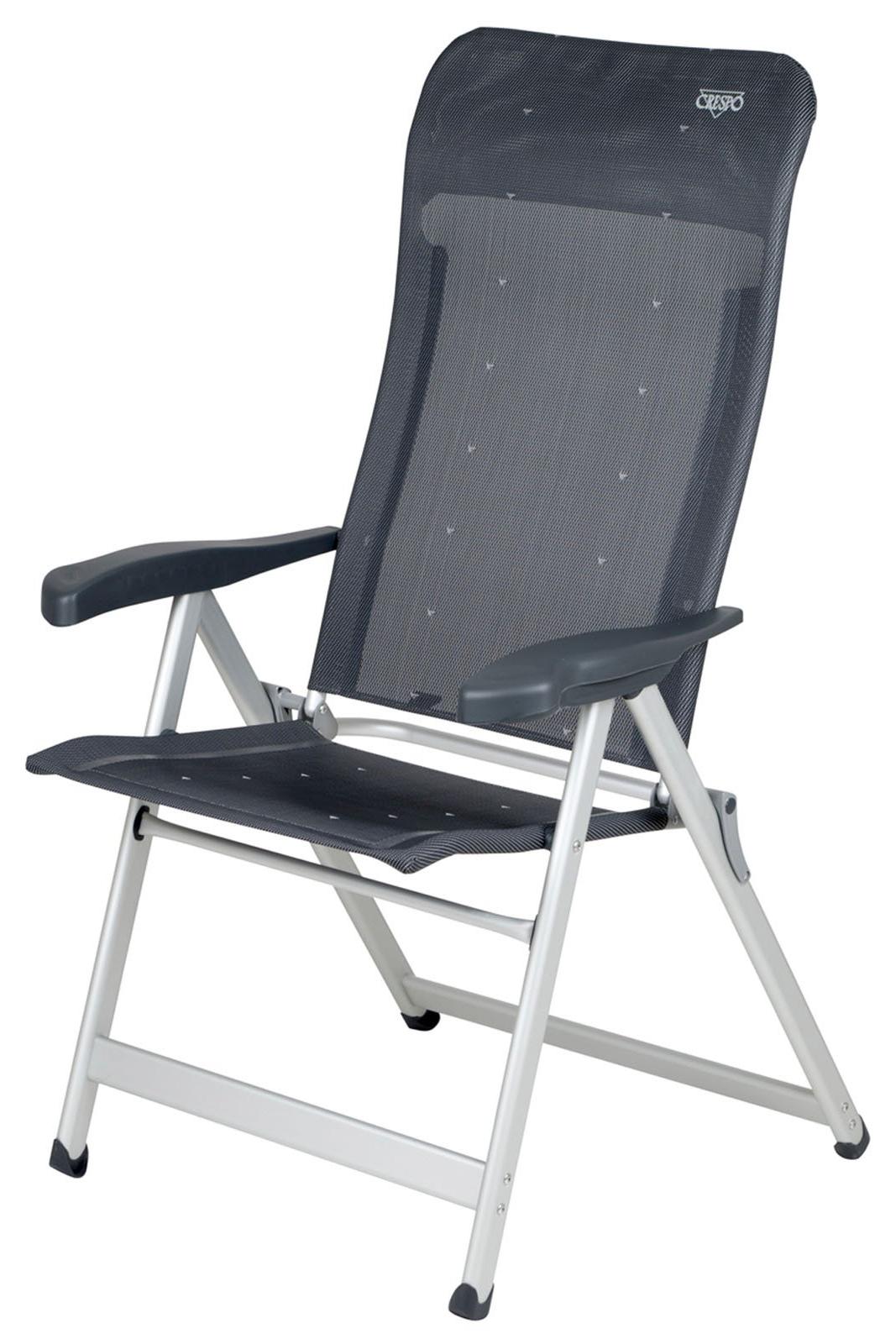 Crespo AL-237, 140 kg, Campingstuhl, 4 Bein(e), 4,3 kg, Textil, Grau 1149082