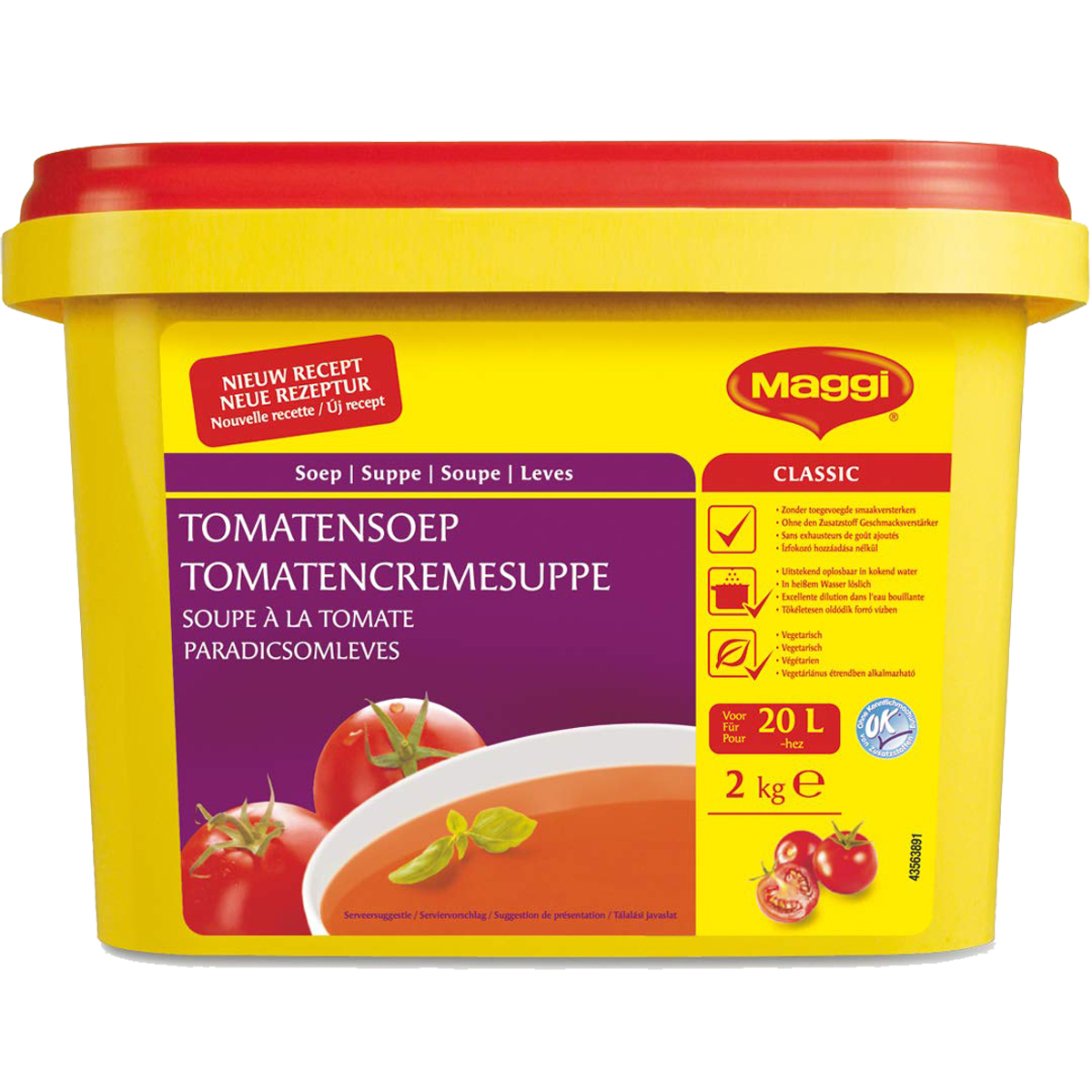 Plaque Métal Publicitaire Maggi 'Une Bonne Soupe' - Reproduction 20cm