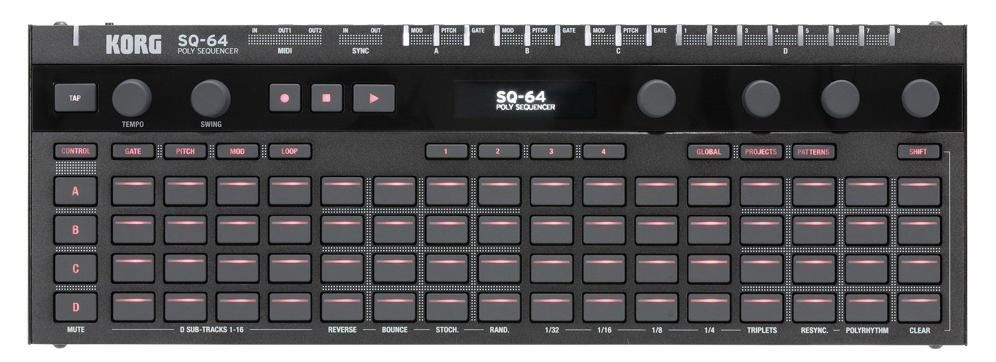 Korg SQ-64 - polyphoner Step-Sequenzer