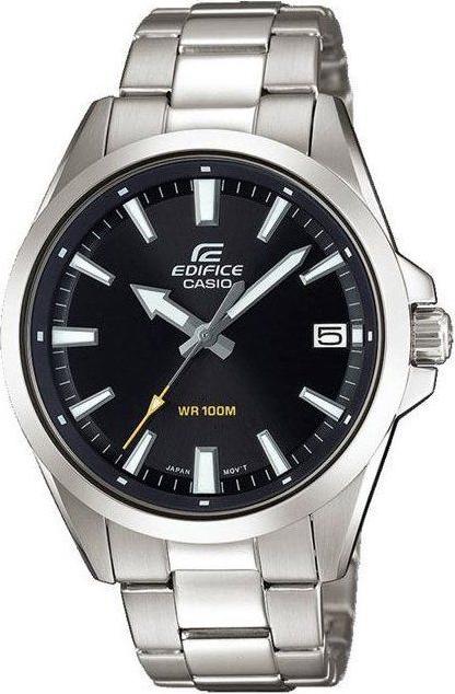 CASIO EDIFICE Hodinky z nehrdzavejúcej ocele, sivá farba, quartzový strojček, minerálne sklo, analógové