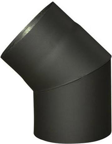 STEEL Processing Rauchkrümmer 160mm/45° schwarz