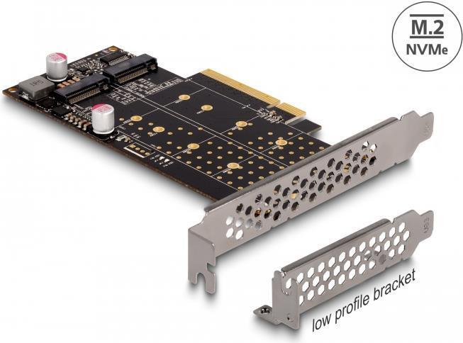 DELOCK PCI Express x8 Karte zu 1xintern NVMe M.2 Key M Bifur