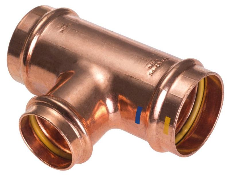 Briconess Tee-Stück, reduziert, aus Messing, für Pressverbindungen, 22 x 22 x 18 mm