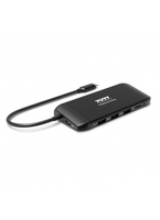 PORT Designs 901913 - USB 2.0 Type-C - HDMI - RJ-45 - USB 3.2 Gen 1 (3.1 Gen 1) Type-A - USB Typ-C - VGA - MicroSD (TransFlash) - 5000 Mbit/s - 60 Hz - 1920 x 1080 (HD 1080)