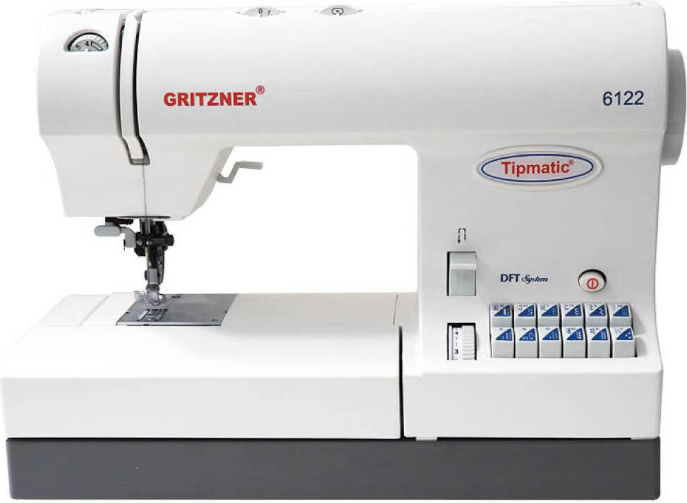 GRITZNER Tipmatic 6122 DFT Nähmaschine & Ackermann Nähgarnbox 6122+box