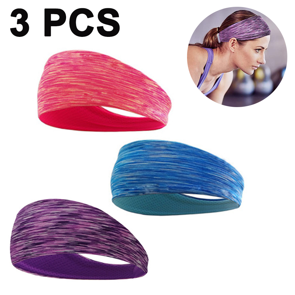 Blaues Camouflage Stirnband - Schweißband Sport Fitness