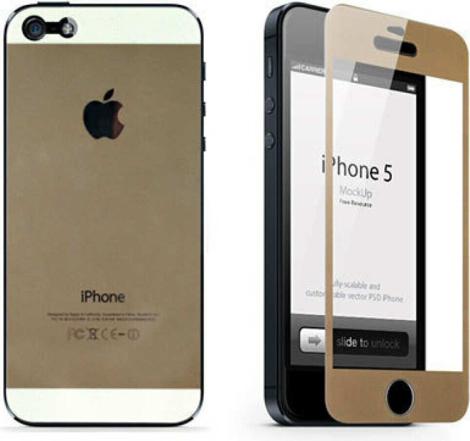 OKMORE 9H ochranné sklo 2 v 1 pre iPhone 5s