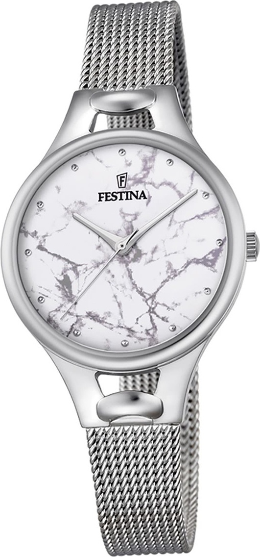 Festina Dámske hodinky z nehrdzavejúcej ocele F16950/E Náramkové hodinky strieborné Mademoiselle D2UF16950/E