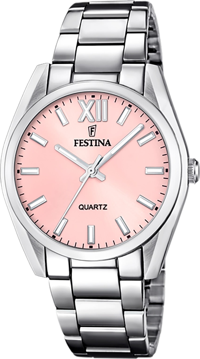 Festina dámske náramkové hodinky z nehrdzavejúcej ocele strieborné ležérne D2UF20622/2