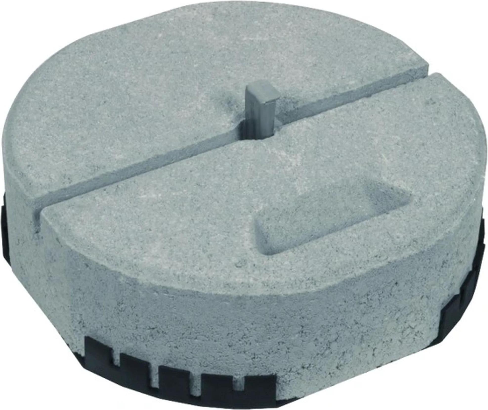 DEHN Betonsockel C45/55, 17kg, Keiltechnik, adaptierte Unterlegplatte, D337mm, H90mm, Set, 1 Stk. 102340