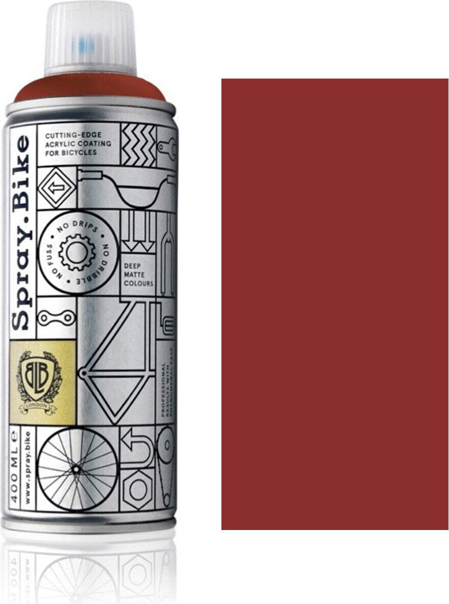 SPRAY.BIKE Fahrrad Lackspray Keine GRUNDIERUNG notwendig - Acryllack Spray 400 ml, Farbe:Redbridge COSMOS-48118