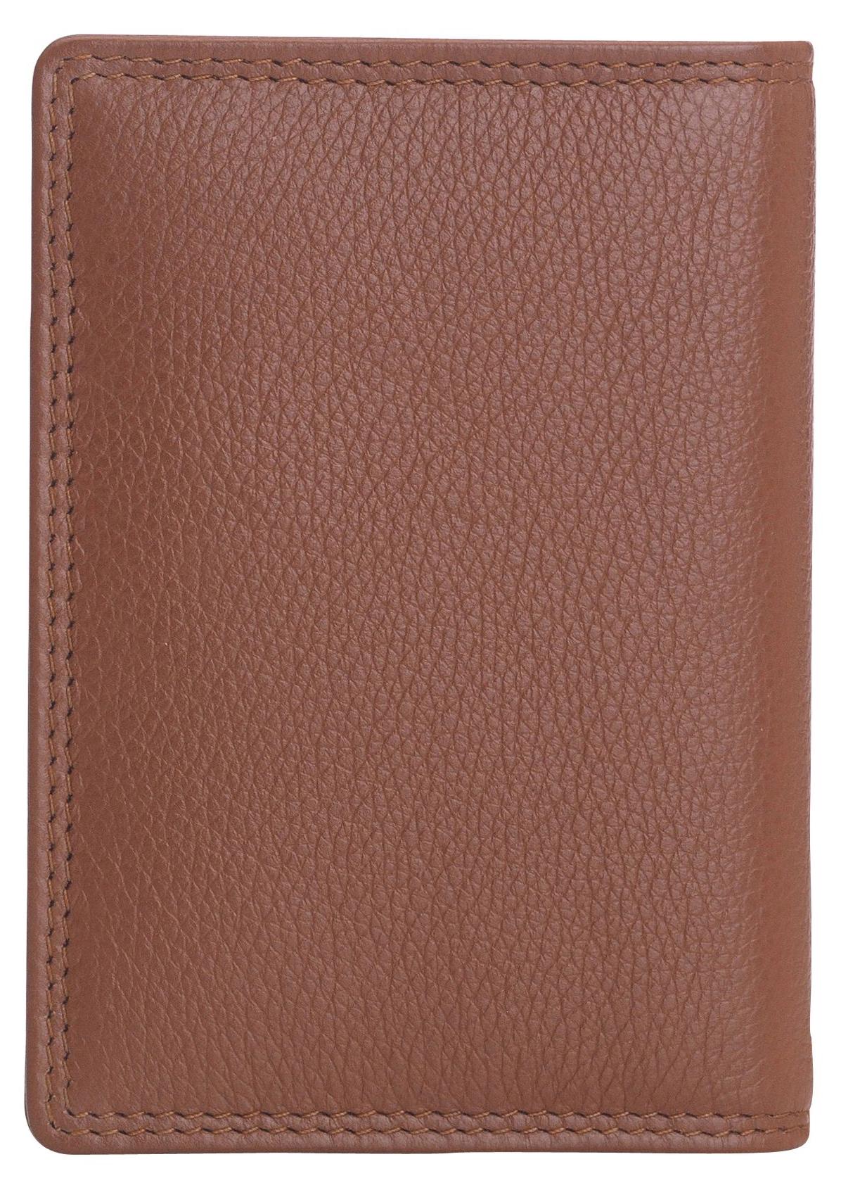 Josephine Osthoff Handtaschen-Manufaktur Josephine Osthoff Visitenkartenetui Ausweisetui Personalausweis Ausweishülle Leder Damen Ausweistasche Herren passport cover RFID-Schutz ohne Münzfach (841) 84152