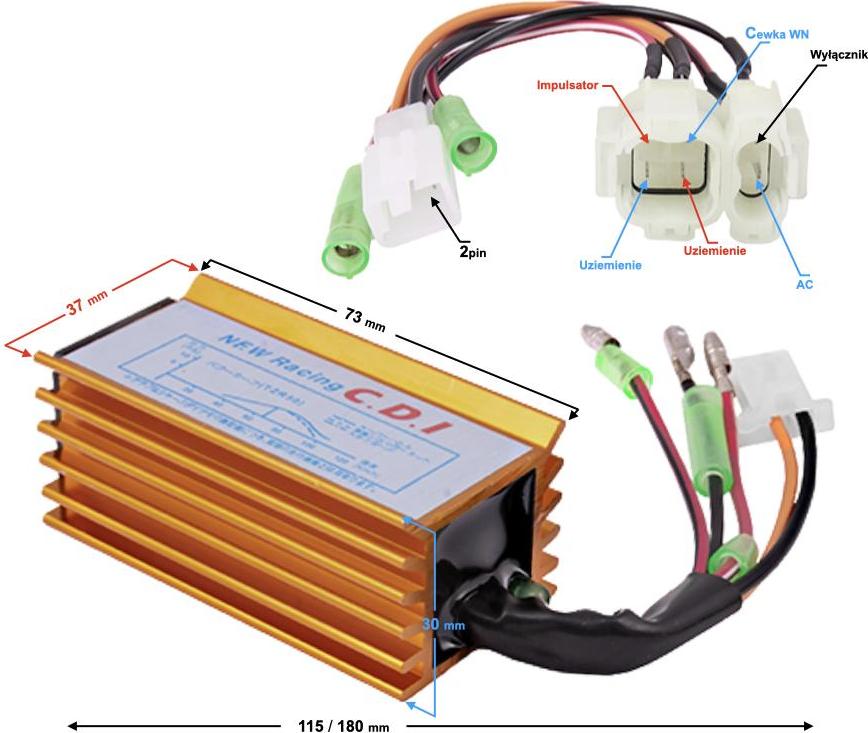 Moretti Zündmodul für 2-Takt-Roller (für Minarelli-Motoren)